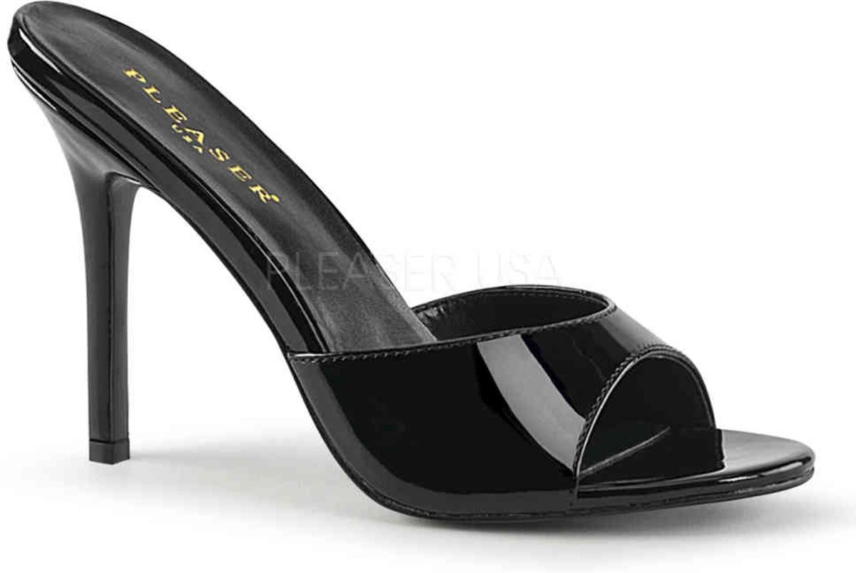 EU 38 = US 8 | CLASSIQUE-01 | 4 Heel Peep Toe Slide